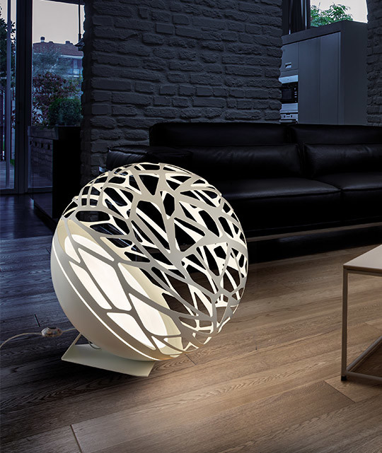 LED Bodenleuchte Kelly Small Sphere von Studio italia - weiß - Abverkauf aus Showroom