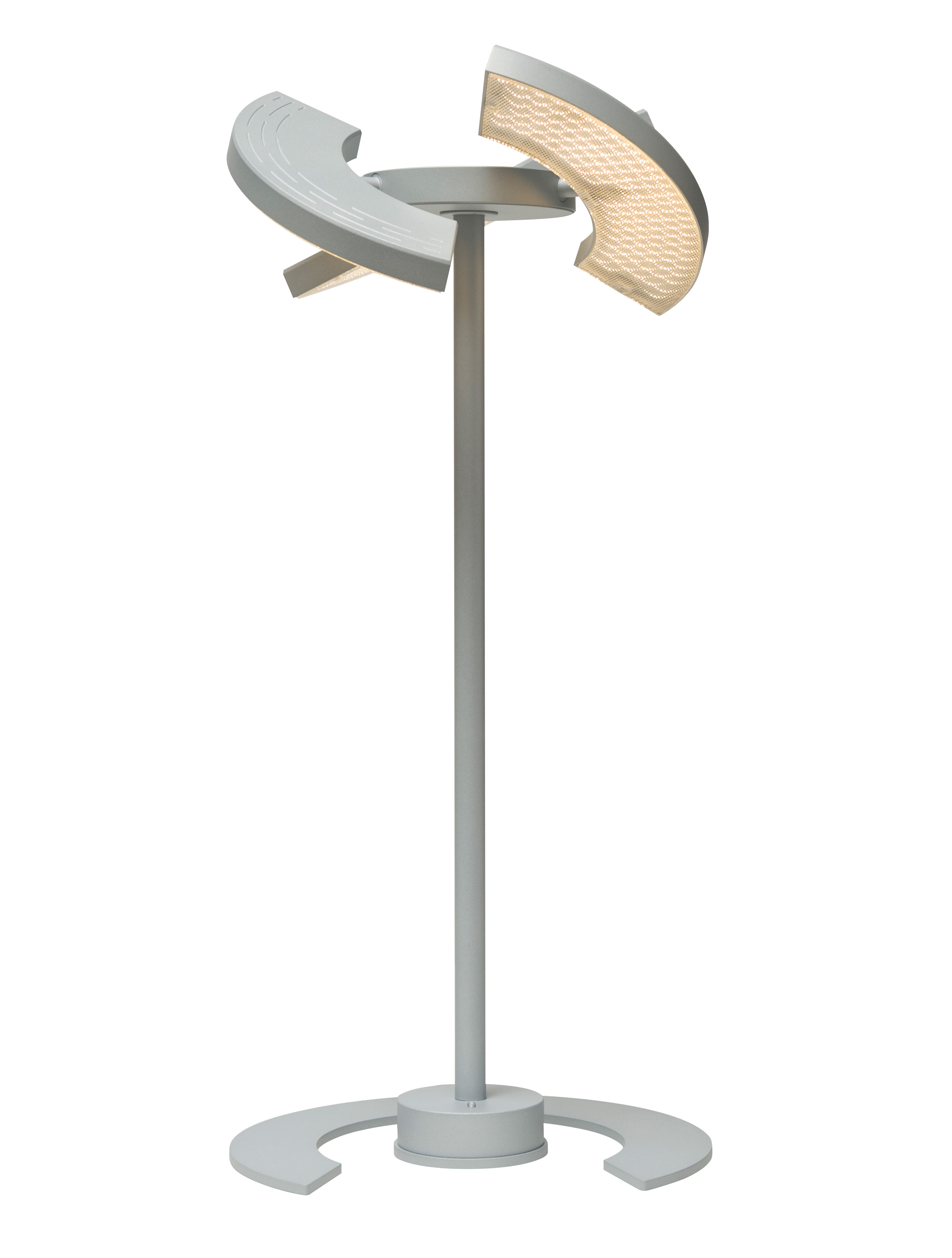 Trinity LED-Tischleuchte von OLIGO / Chrom-Matt - Abverkauf aus Showroom