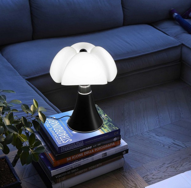 LED-Tischleuchte Minipipistrello von Martinelli Luce / Schwarz - Abverkauf aus Showroom