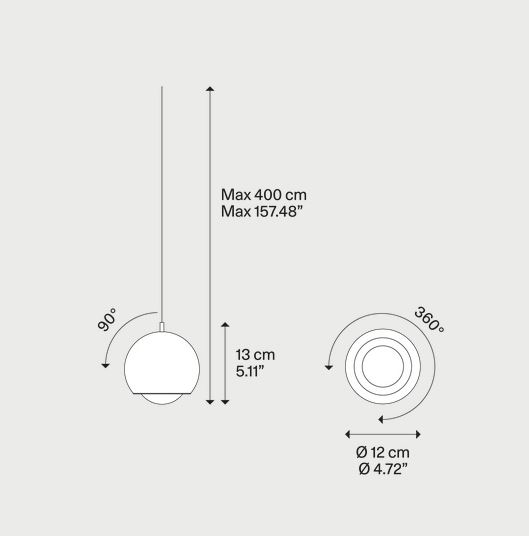 LED Pendelleuchte Spider von lodes - Rose Gold - 2700K - Abverkauf aus Lagerbestand