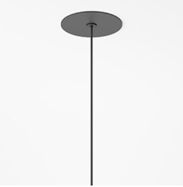 Neue LED Pendelleuchte SKAN VIBIA Schwarz 2700K  - Länge 200 cm - Einbau-Baldachin - DALI  -  Abverkauf aus Lagerbestand