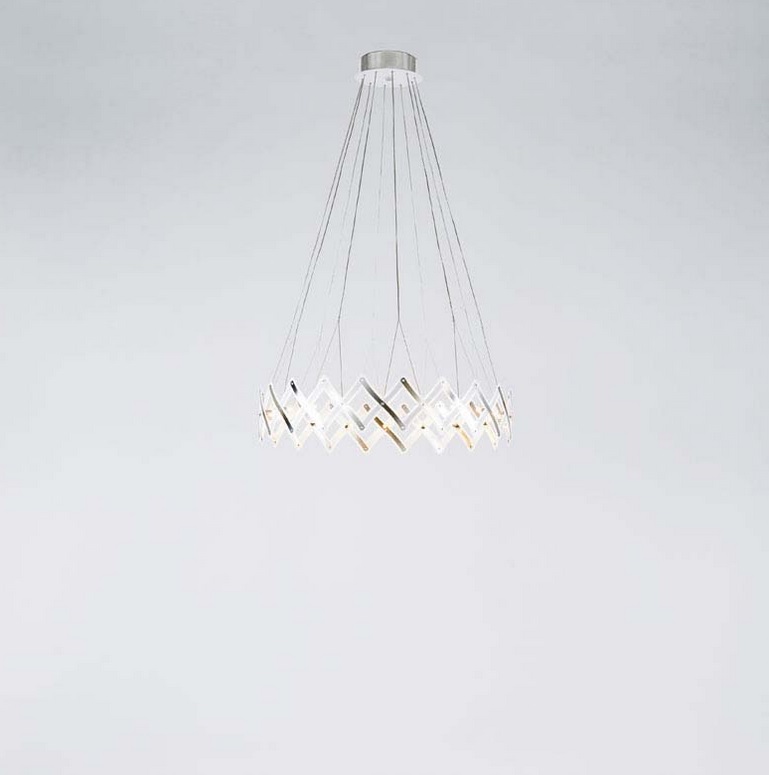 LED-Pendelleuchte ZOOM 1 weiß / Aluminium - Abverkauf aus Showroom