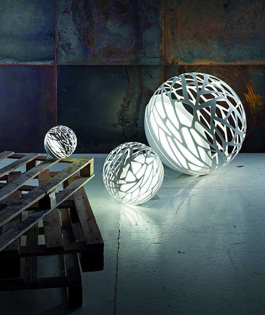 LED Bodenleuchte Kelly Small Sphere von Studio italia - weiß - Abverkauf aus Showroom